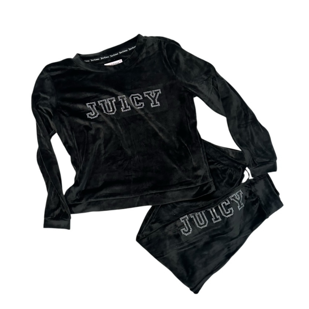 Juicy Couture‎ Black Velour Set